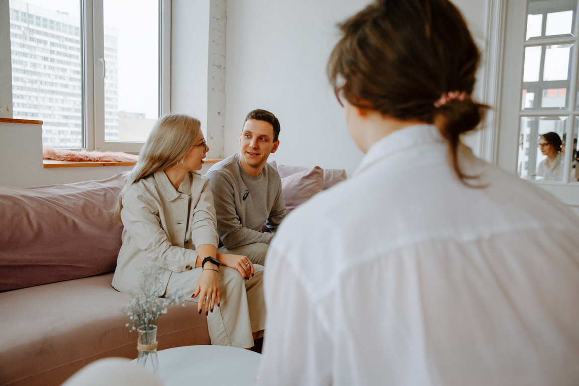 Couple Talking with Therapist